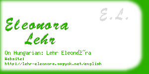 eleonora lehr business card